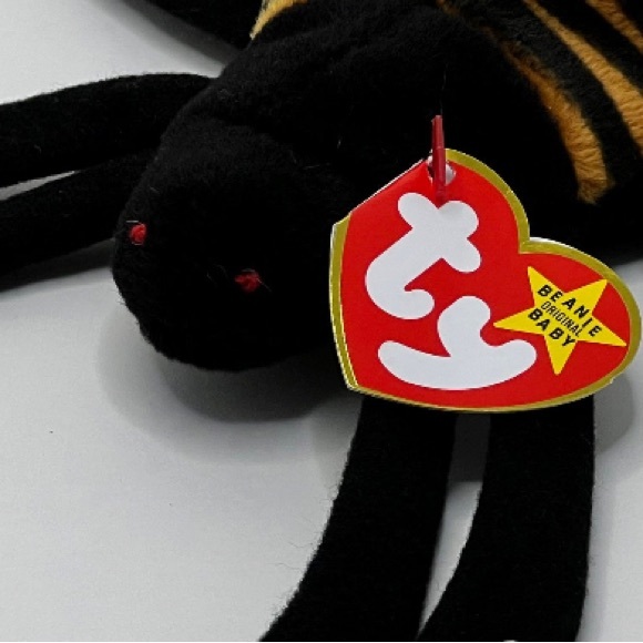 NWT SUPER RARE 1996 Ty Beanie Baby Spinner the Spider- Tag Errors Fun Gift! 🎁 - Picture 4 of 7